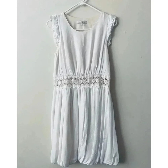 Sandro White Floral Eyelet Dress - Picture 1 of 4